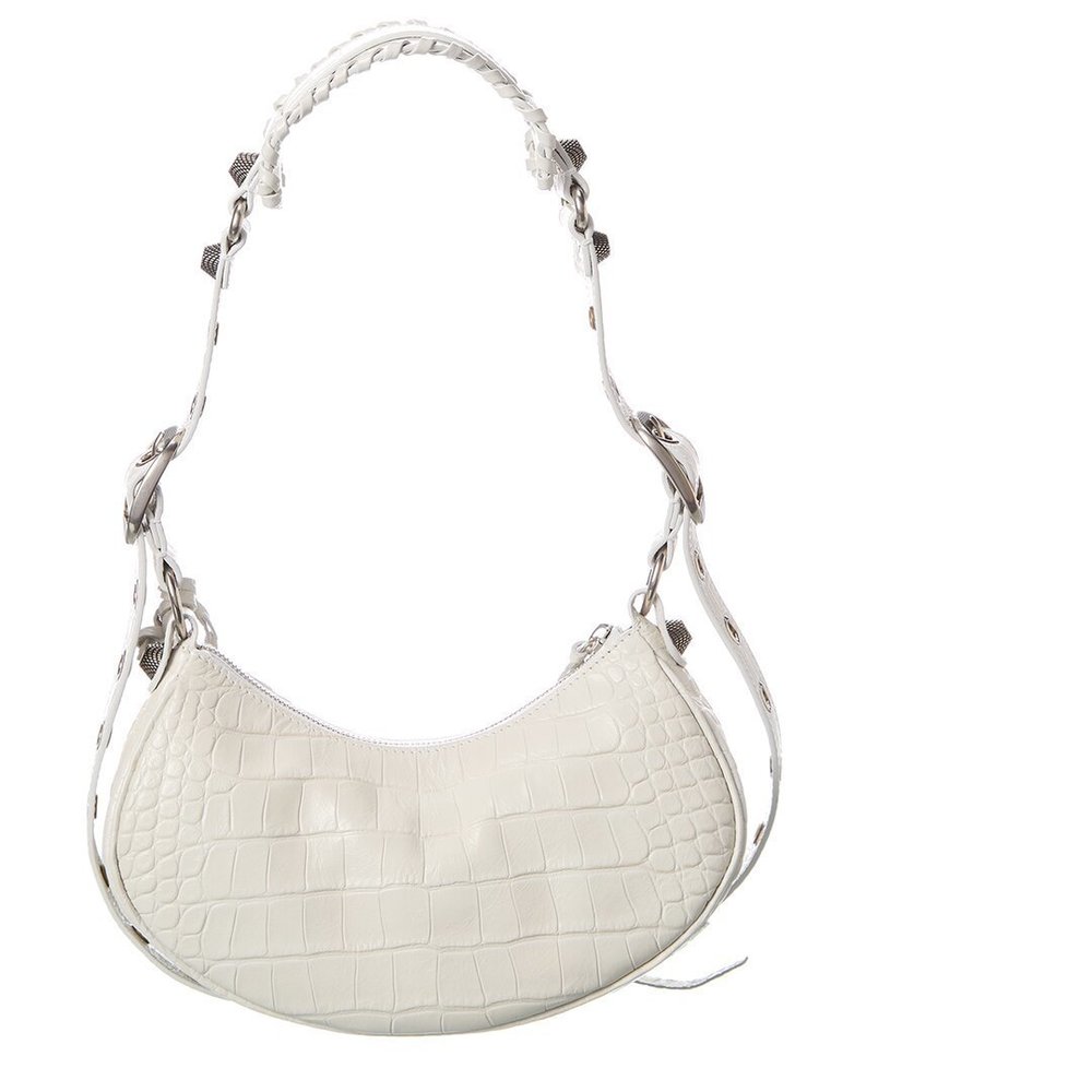Balenciaga Le Cagole XS Croc-Embossed Leather Shoulder Bag - Picture 2 of 5